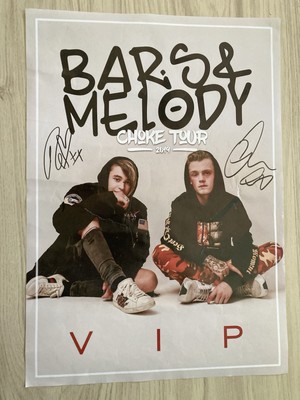 Bars & Melody Poster unterschrieben Signiert Leo Devries Charlie Lenehan
