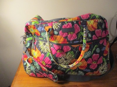 Vera Bradley Jazzy Bloom Grand Traveler. Double Zip Closures. New W/ Tag.