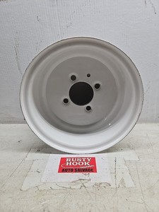 10x6 4 BY 4 Steel Trailer Wheel White