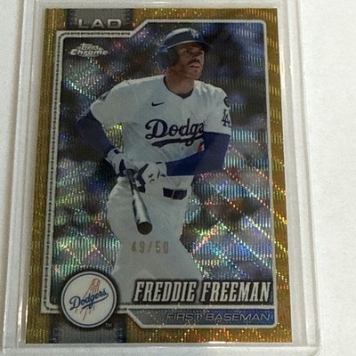 2026 Topps Chrome Freddie Freeman #159 Gold Wave Refractor /50 LA Dodgers