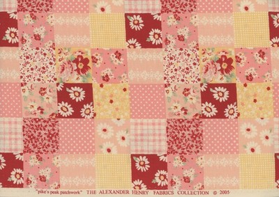 Alexander Henry Pike's Peak Patchwork 2005 Cotton Fabric 5 Yards