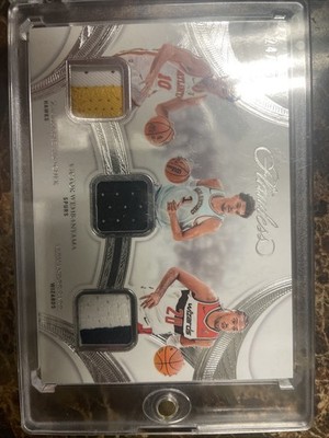 2024-25 Panini Flawless Triple Patch /25 RC Game Worn!! Wemby