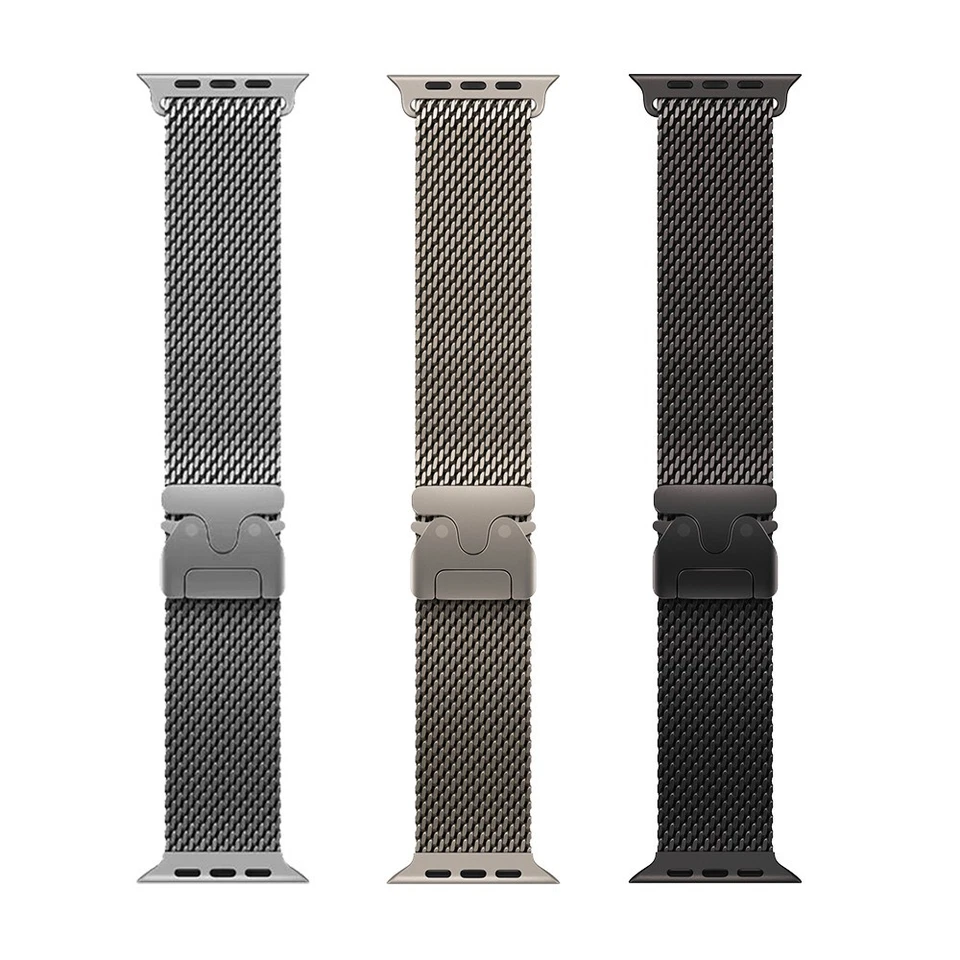 Correa de bucle milanesa de titanio para Apple Watch Ultra 3 2 1 49 mm | 46 mm Serie 11 10 Foto 3 de 4