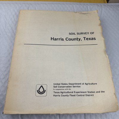 1976 Harris County,Texas Soil Survey,Topographical Map