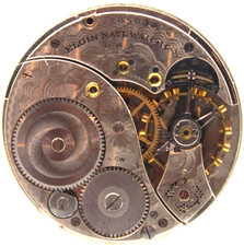 1912 ELGIN POCKET WATCH MOVEMENT 16593262 GRADE 315 12s 15j DM3