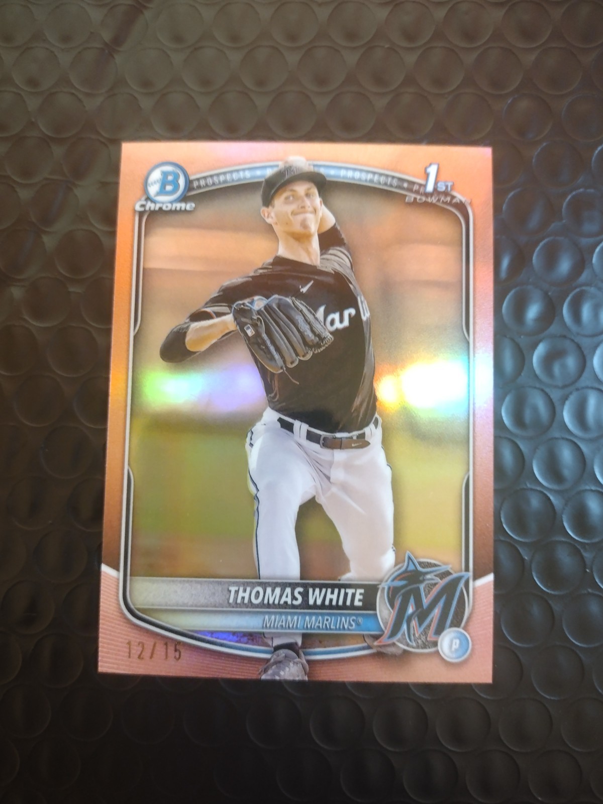 2025 Bowman - Chrome Prospects Thomas White #BCP-69 Rose Gold 12/15