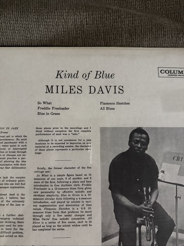 Miles Davis KIND OF BLUE Vinyl LP Columbia CS 8163 Bill Evans Misprint SEALED - Picture 3 of 12
