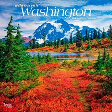 Washington Wild & Scenic | 2026 12x24" (Hanging) Wall Calendar | Plastic-Free
