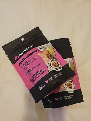 (BUNDLE X2) Pet Honesty Multivitamin, For Cats, Chicken Flavor Exp 10/26