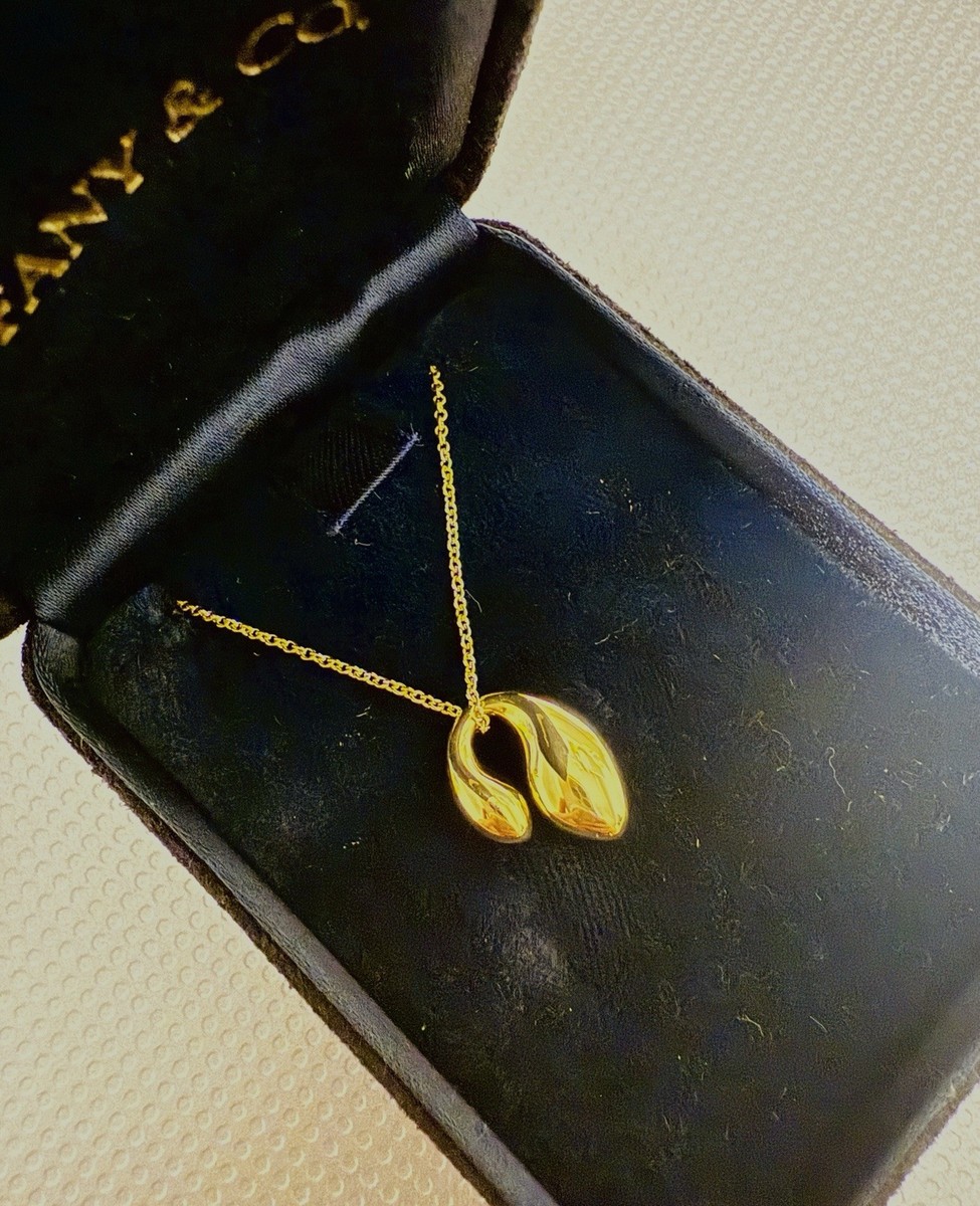 Tiffany & Co. Elsa Peretti 18k Yellow Gold Double Teardrop Pendant