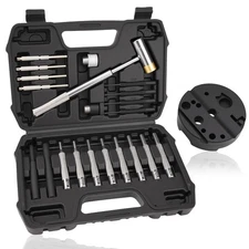 23PCS Punch Set, Upgraded Roll Pin Punch Set Mechanic Tools, Punch and Hammer...