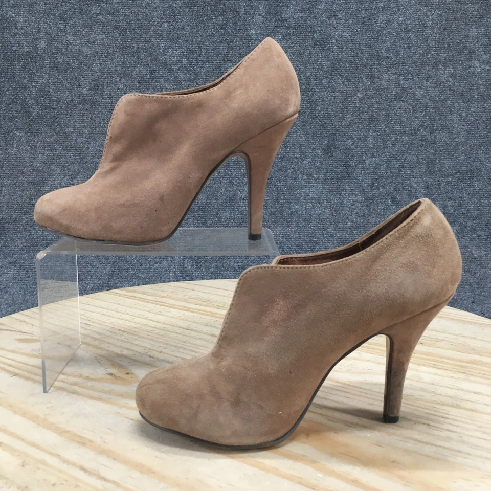 ALDO Botas Mujer 8 Faloriba Sin Cordones Stiletto Botín Bajo Marrón Gamuza Foto 2 de 4