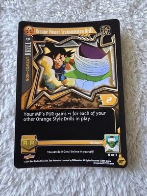 DBGT Dragon Ball GT Flat FOIL Orange Power Transmission Drill 131 CCG Limited 