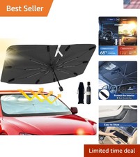 2026 Windshield Sun Shade Umbrella, Foldable Car Sunshade, 99 UV Block