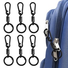 4pcs Anti Theft Zipper Clips for Travel, Double Opening Alloy Carabiner Locks...