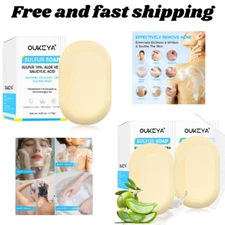 OUKEYA Sulfur Soap Treatment for Face,for Acne Pharmaceutical Grade Dermatologis