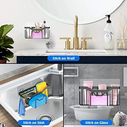 Kitchen Sink Sponge & Scrub Brush Holder