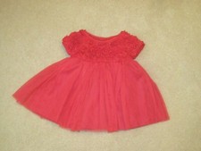 MARMELLATA RED PARTY DRESS 6-9 MONTH TULLE SKIRT, FABRIC FLOWERED TOP,SHORTSLVE