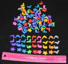 100 + Assorted Sea Life Animals Plastic Pony Novelty Beads 6 oz+