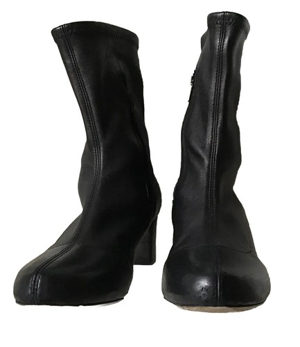 Botas al tobillo CHLOE Mantequilla Suave Negro Elastizadas Cuero Becerro Talla 38 EE. UU. 8 - Imagen 5 de 9