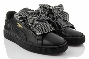 puma basket heart schwarz