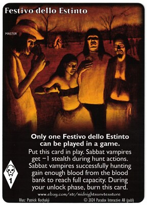 Festivo dello Estinto Full Art FdE Promo V:TES VTES Vampire CCG
