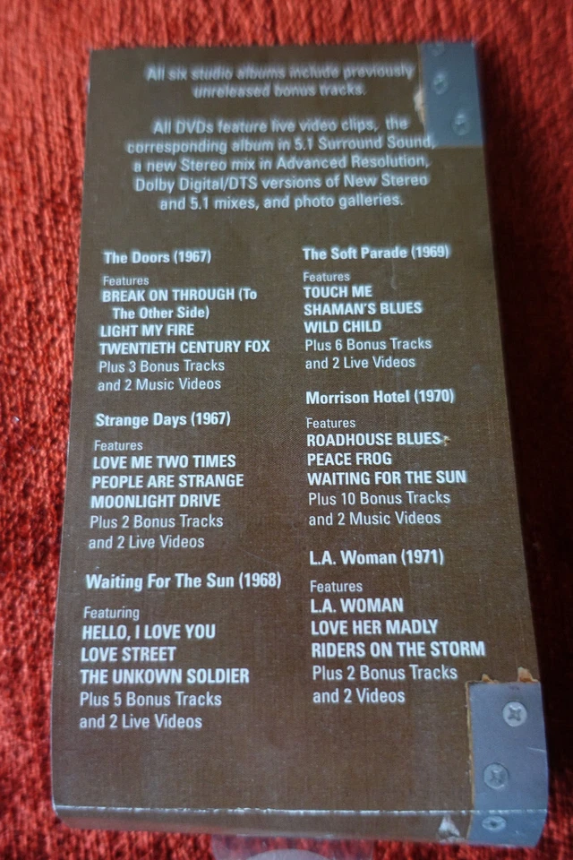 The Doors Perception Box Set 6 CD/6 DVD Original! EU! Rhino 5.1 Surround DTS NM - Bild 4 von 4