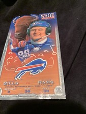 1997-2000 Buffalo Bills NFL Fan bundle Guida multimediale, foto squadra, biglietto speciale