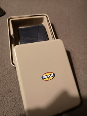 FOSSIL Kreditkartenetui Leder, blau