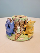 Disney Classic Winnie the Pooh Toothbrush Holder Pooh Bear Eeyore Piglet Ceramic