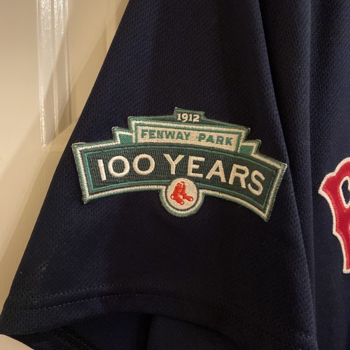 Felix Doubront Game Used Signed 2012 Road Jersey Fenway 100 Years MLB Authentic - Picture 4 of 6
