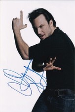 CHRISTIAN SLATER signed Autogramm 20x30cm MY OWN WORST ENEMY in Person autograph