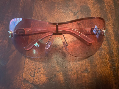 Ladies Shield Sunglasses Wide faca Eyewear 3 Pack Brown, Clear, Pink lens Light