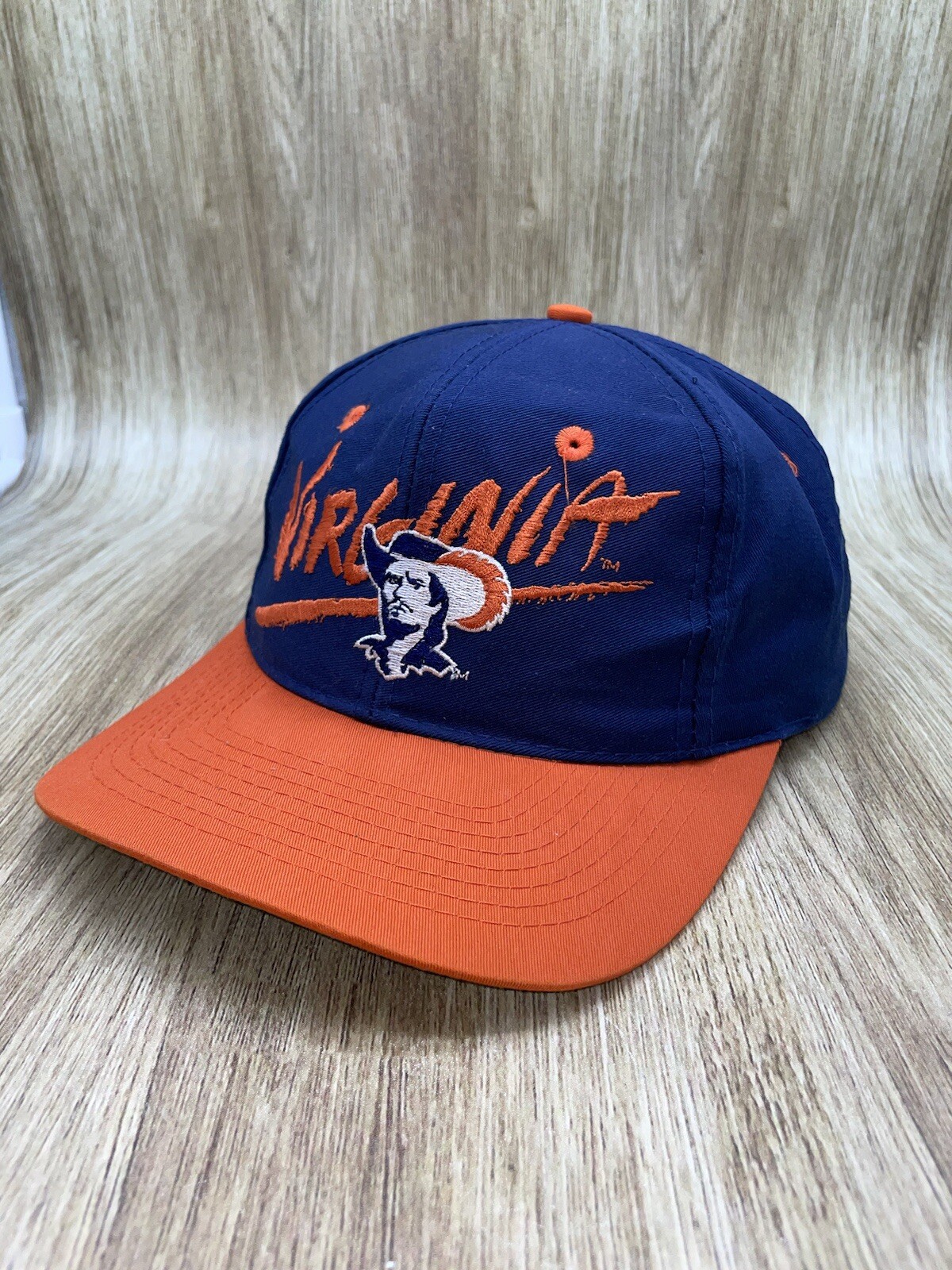 Vintage 90s Virginia Cavaliers Wahoos UVA NCAA Snapback Hat Preowned