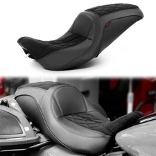 Rider Silica gel 1-Piece Full Set Front Rear Seat For Harley Road King 1997-2007