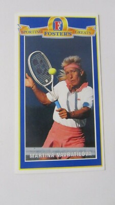 1992 Foster's Sporting Greats Thin Martina Navratilova #12