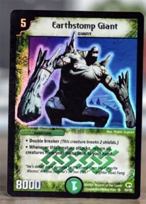 2004 Duel Masters Trading Card Earthstomp Giant DM03 - S5/S5 Holo Foil