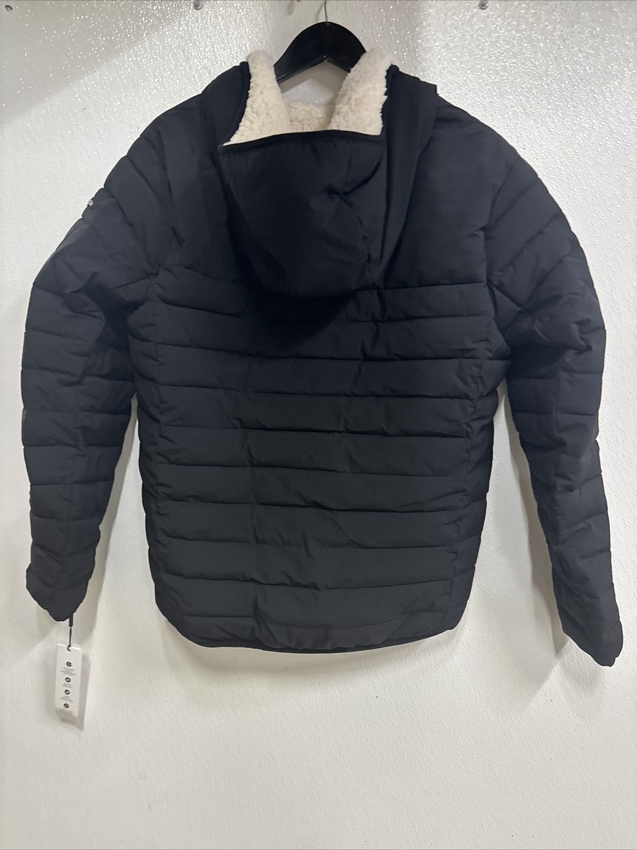 Calvin Klein - Men's Hooded Quilted Coat, Sherpa-lined