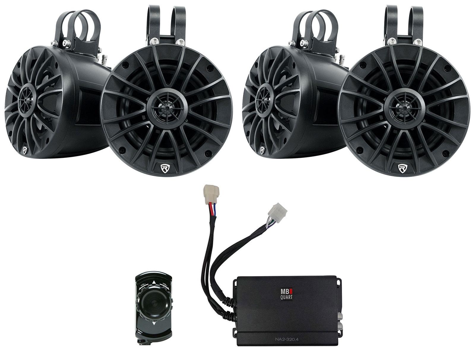 4 Динамики Rockville UTVATV 525 Rollbar усилитель емкостью 1 Кварт Управление по Bluetooth 54590₽