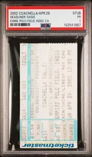 Coachella Music Festival Ticket Stub Oasis Headliner Empire Polo Field 4/28/2002