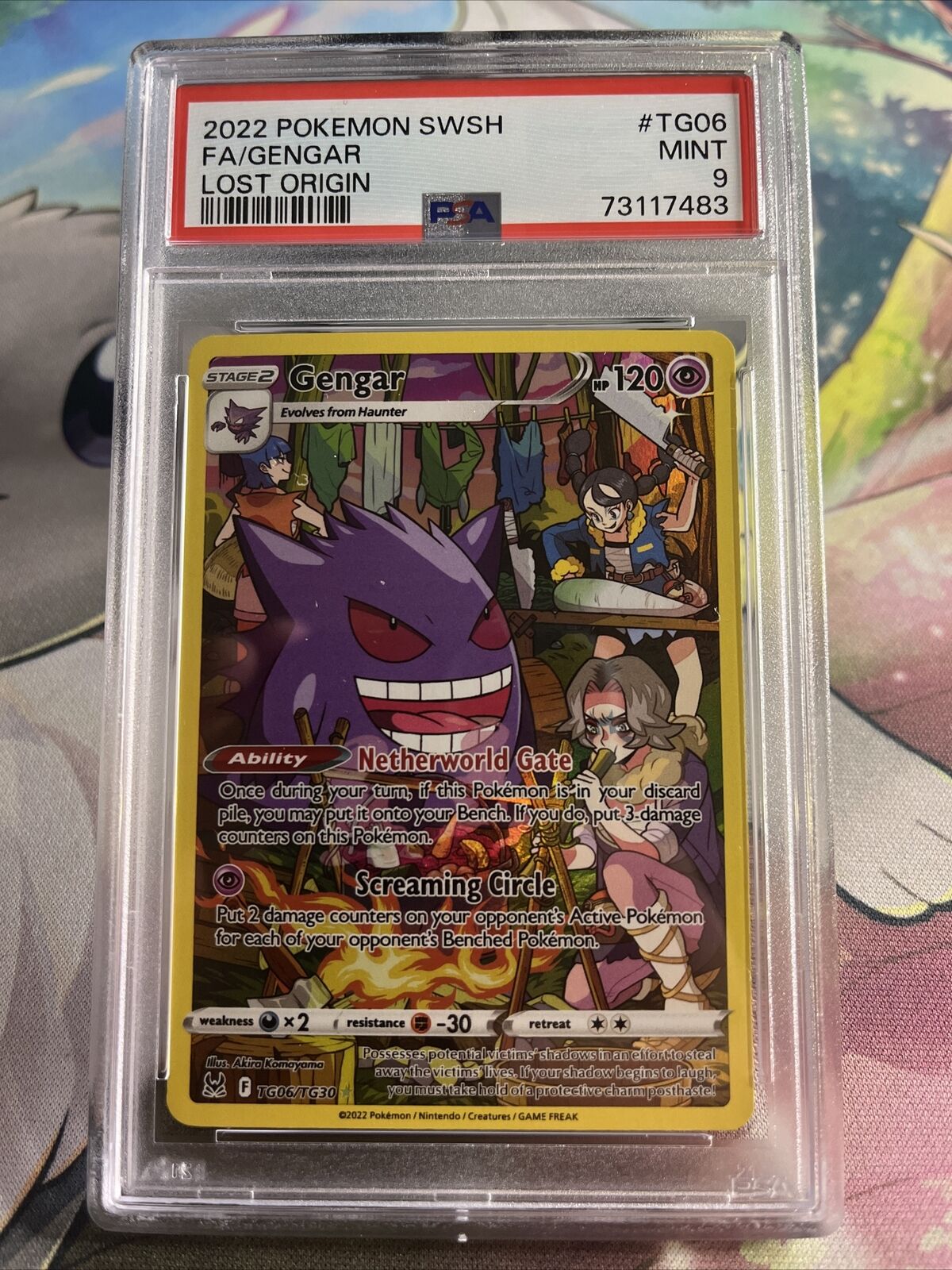 Pokémon TCG Gengar Lost Origin TG TG06/TG30 Holo PSA 9