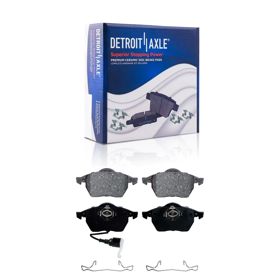 Front and Rear Ceramic Brake Pads Kit for Audi TT Volkswagen Golf Jetta VW - Image 3 of 4