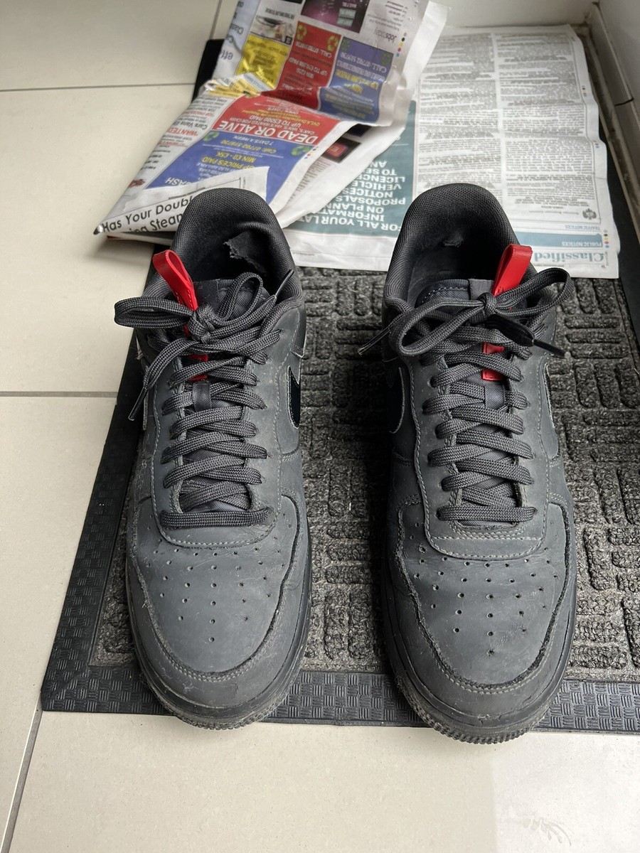 black air forces red tag