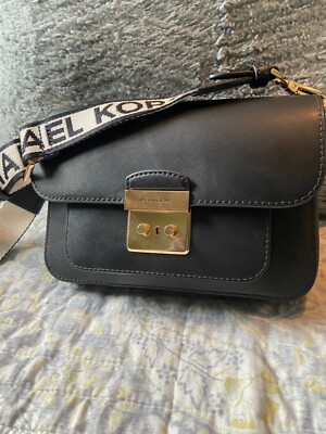 Michael Kors Sloan Editor Lady Medium Messenger Crossbody Handbag Purse Bag New
