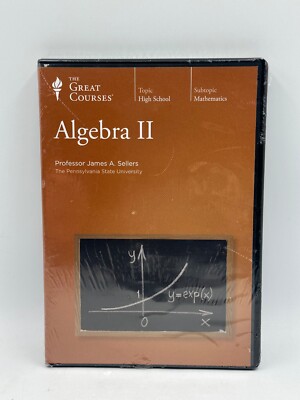 The Great Courses: Algebra II with James A. Sellers DVD No Workbook 2009 Sealed
