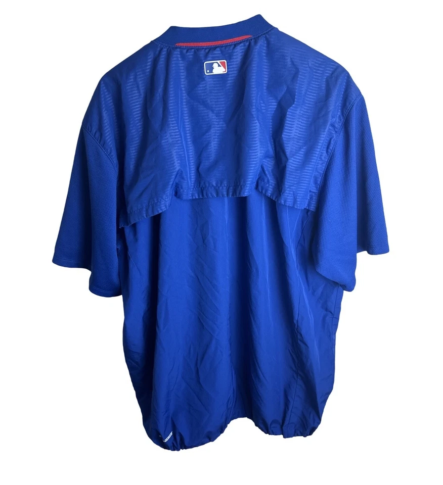 Chicago Cubs 男式 Majestic Cool Base 1/2 击球练习套衫尺寸 2XL — 第 3/4 张图片