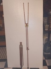 3 Legs of Oak and Brass Folding Tripod 40" to 57" Tall Graflex CROWN 2-1/2 