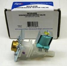 Supco WV5458 Dishwasher Inlet Solenoid Valve for Bosch 425458 00425458