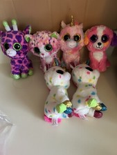 Ty Beanie Boos Plush Lot of 6 Fantasia Gilbert Precious / Harmony Sophie