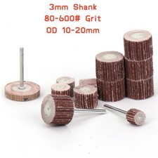 Flap Wheel Sanding Disc Sandpaper Drill Bit Rotary Tool 3mm Shank 80-600# Grit